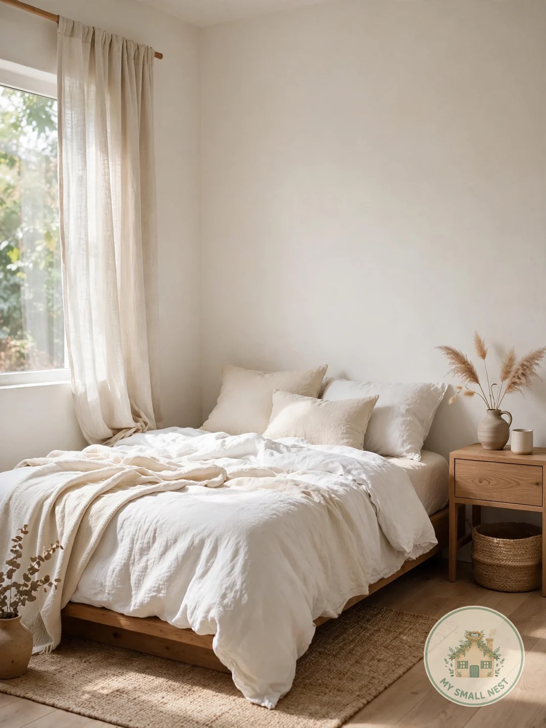 The All-Neutral Palette - minimalist bedroom ideas