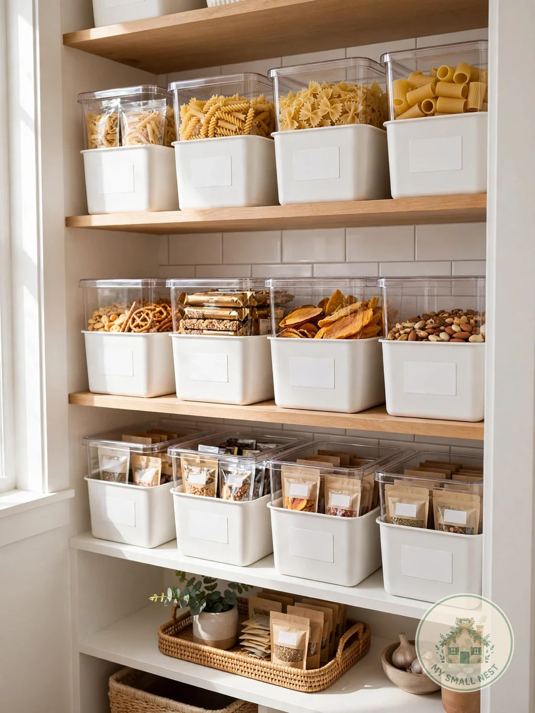 Dollar Store Bins for Every Category - pantry organization