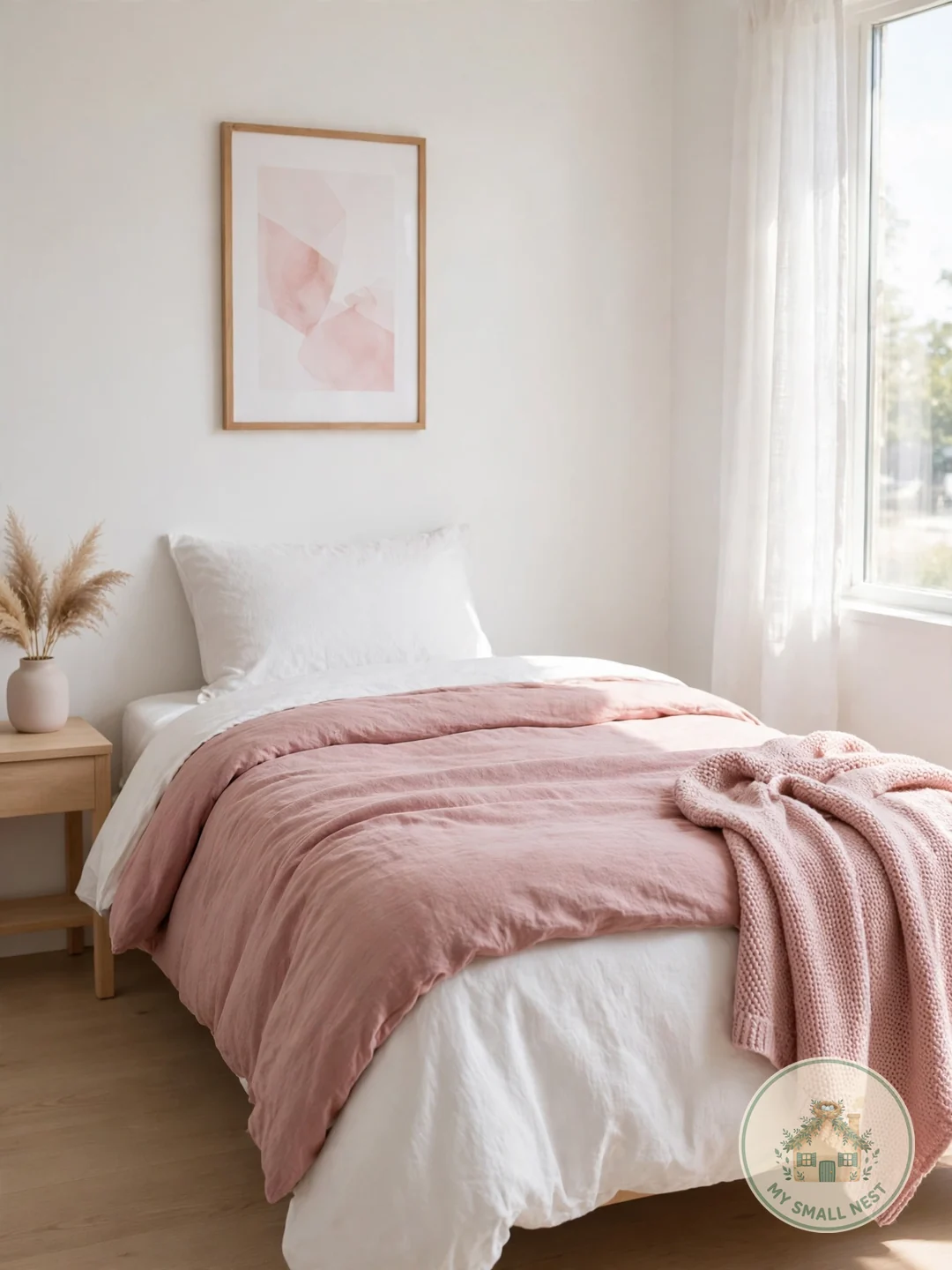 Keep It Minimal Pink - pink dorm rooms