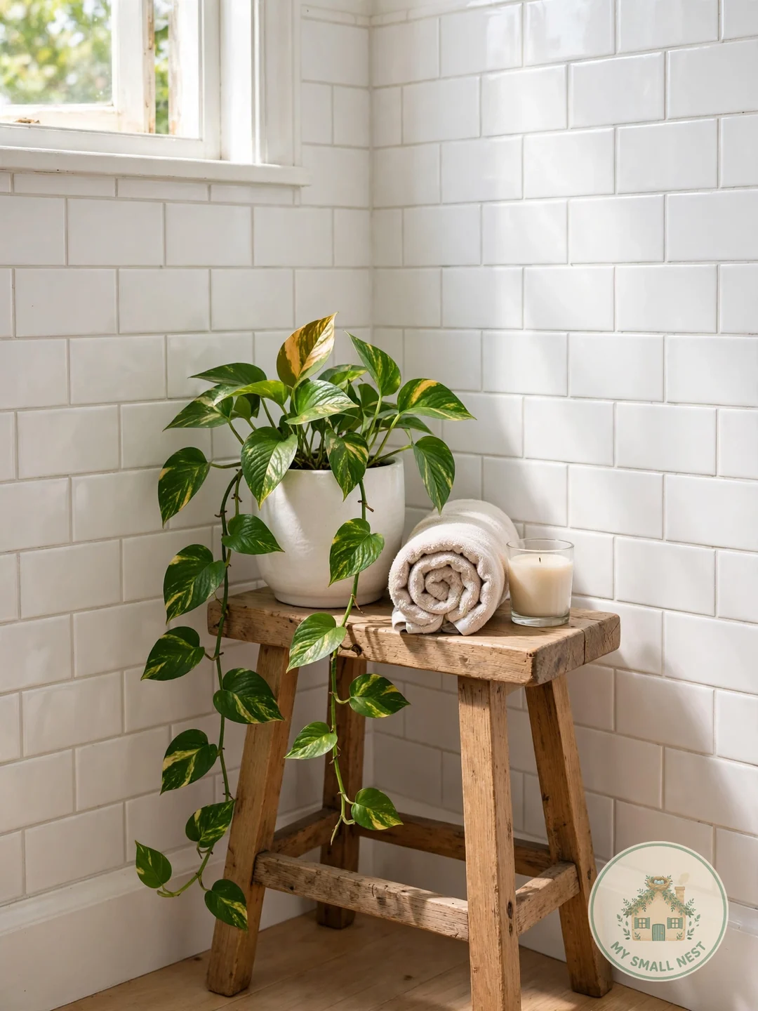 Bring in One Bathroom-Friendly Plant - renter friendly bathroom upgrades