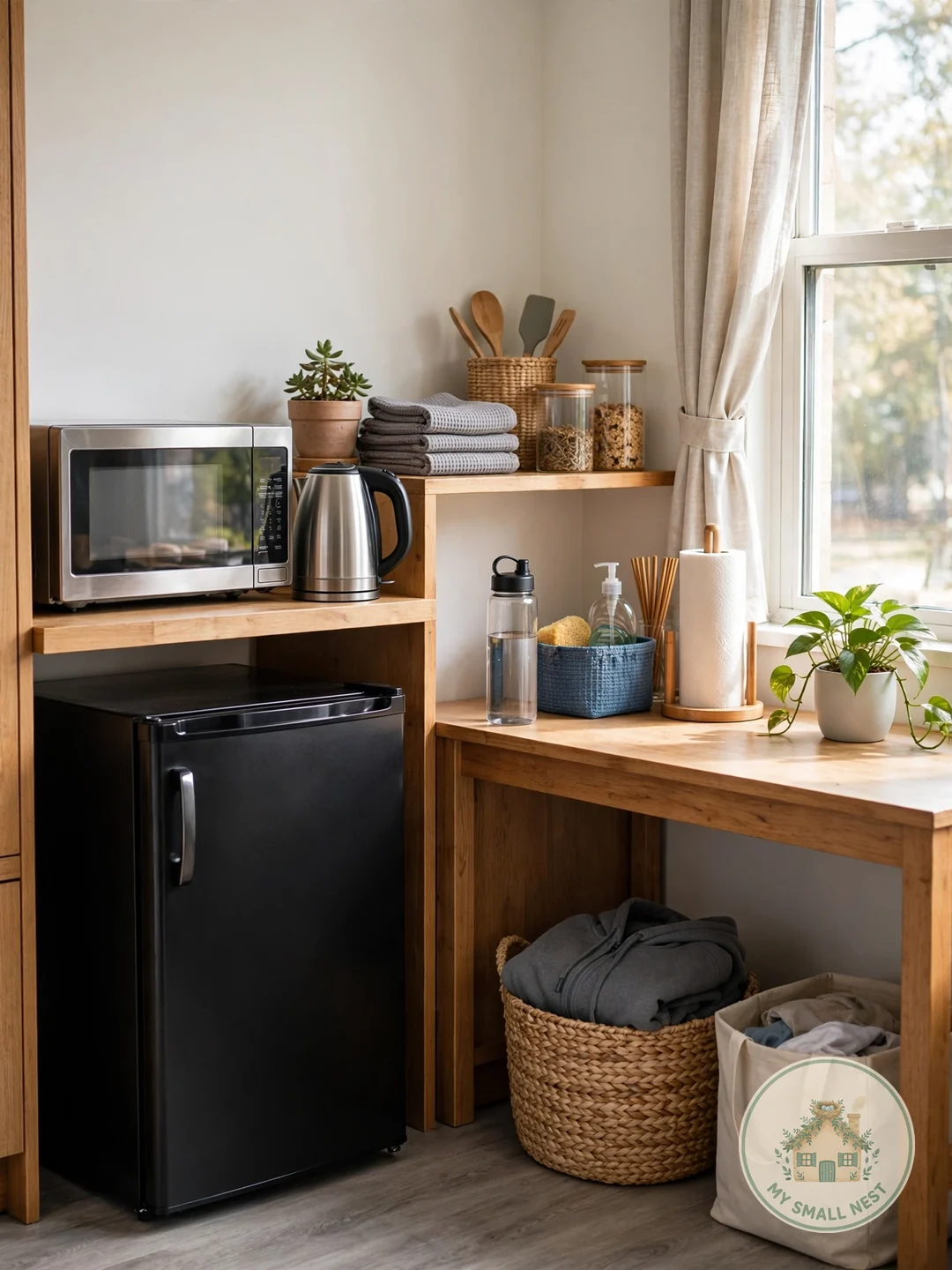Create a Mini Kitchen Corner - dorm room essentials