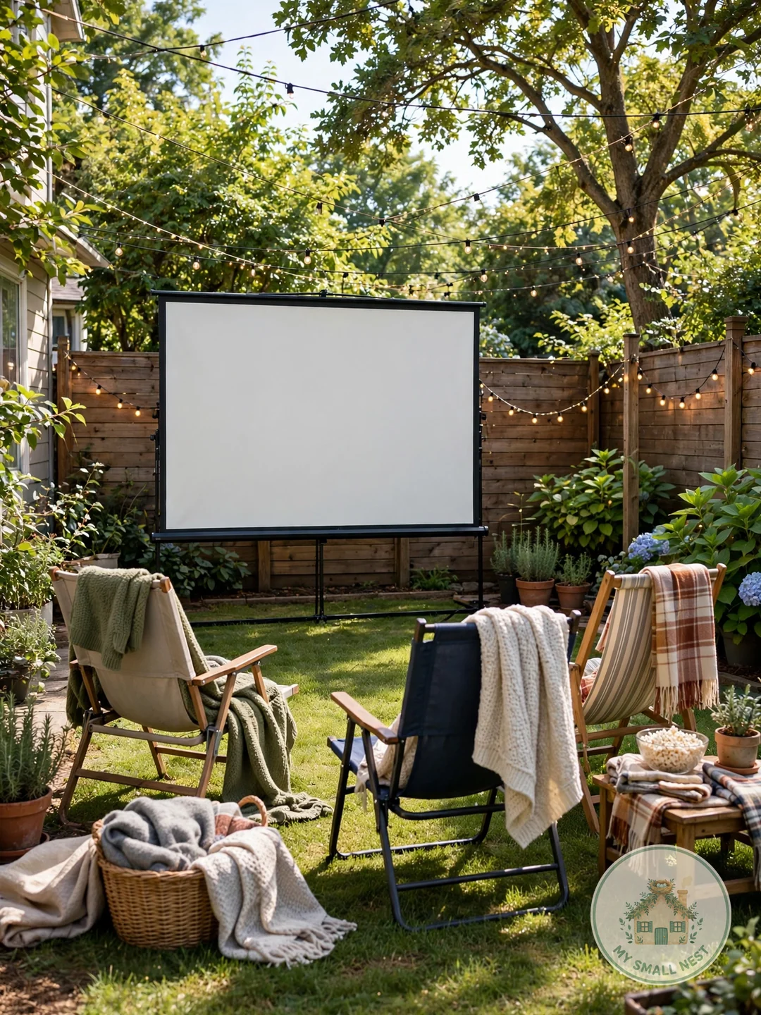 Host an Outdoor Movie Night - backyard party ideas