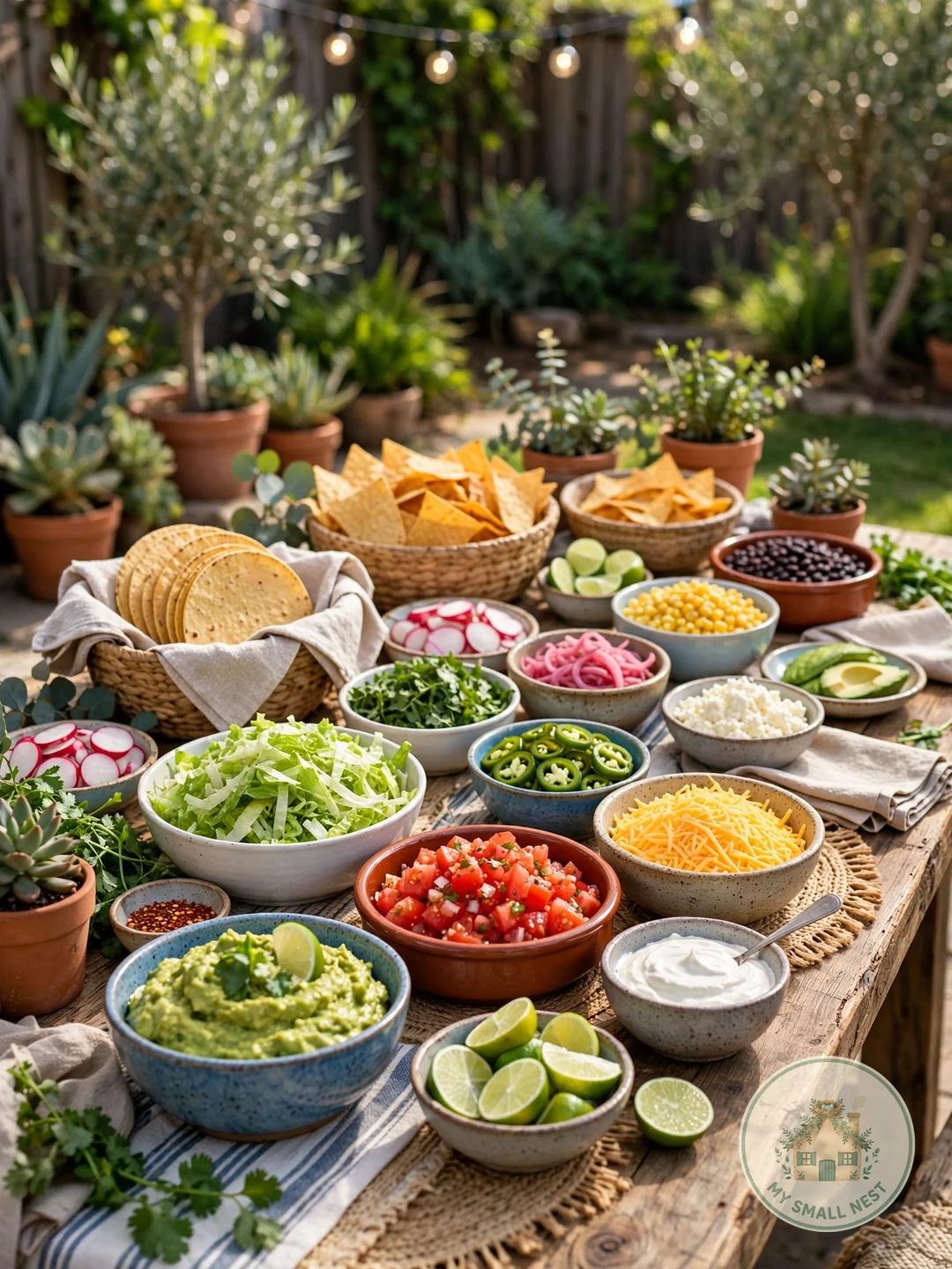 Serve a DIY Taco Bar - backyard party ideas