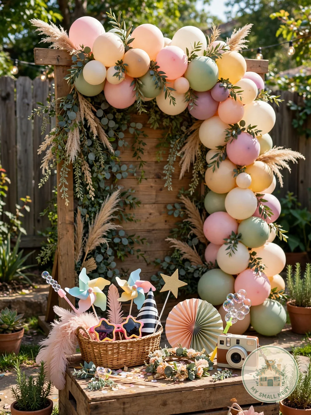Build a DIY Photo Booth - backyard party ideas