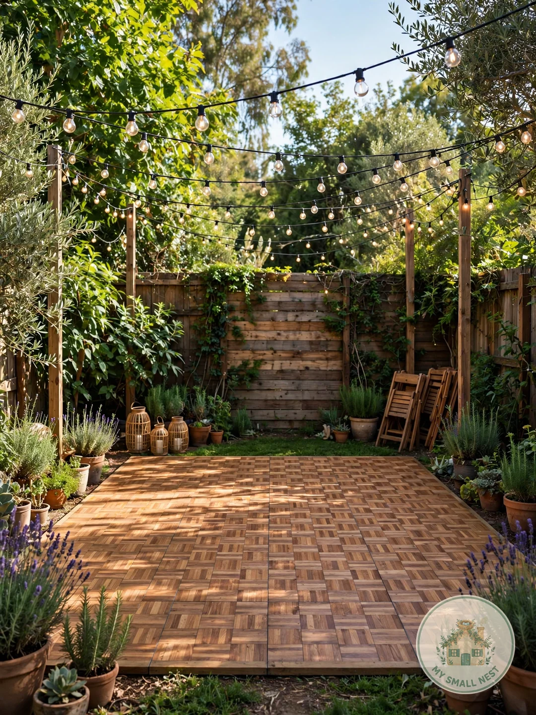 Create a Dance Floor Under the Stars - backyard party ideas