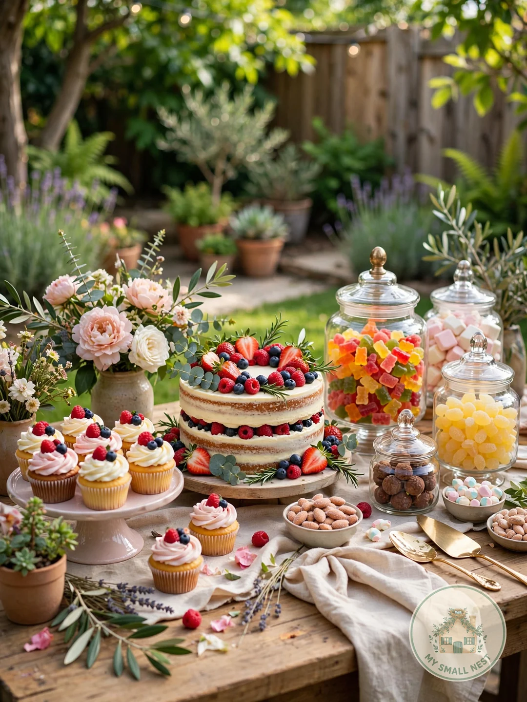 Style a Showstopper Dessert Table - backyard party ideas