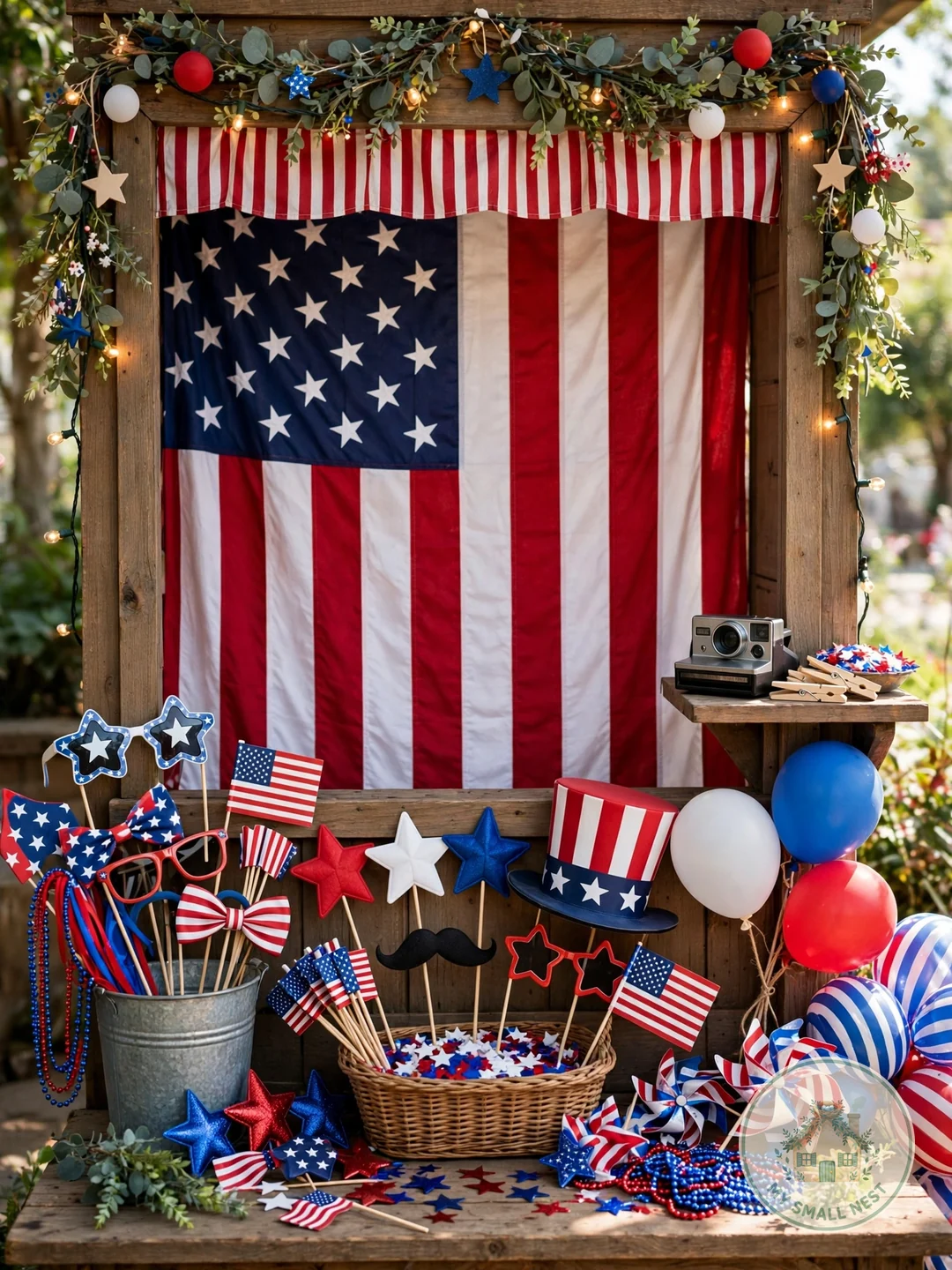 Snap Memories at a Photo Booth - fourth of july outdoor party ideas