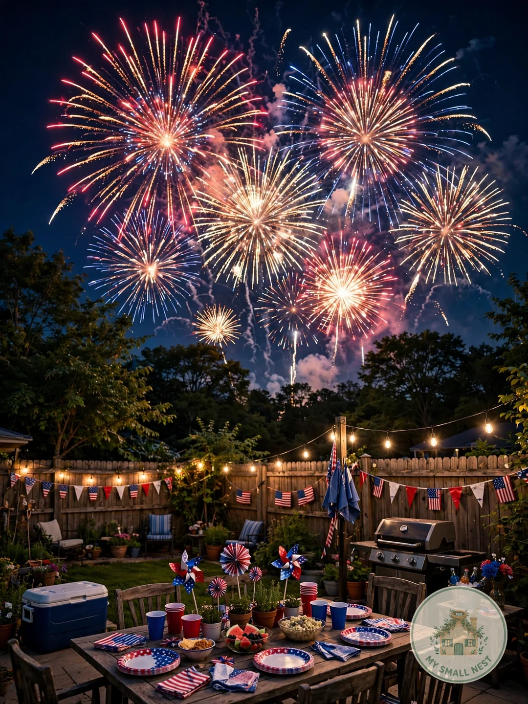 End with a Fireworks Viewing Party - fourth of july outdoor party ideas