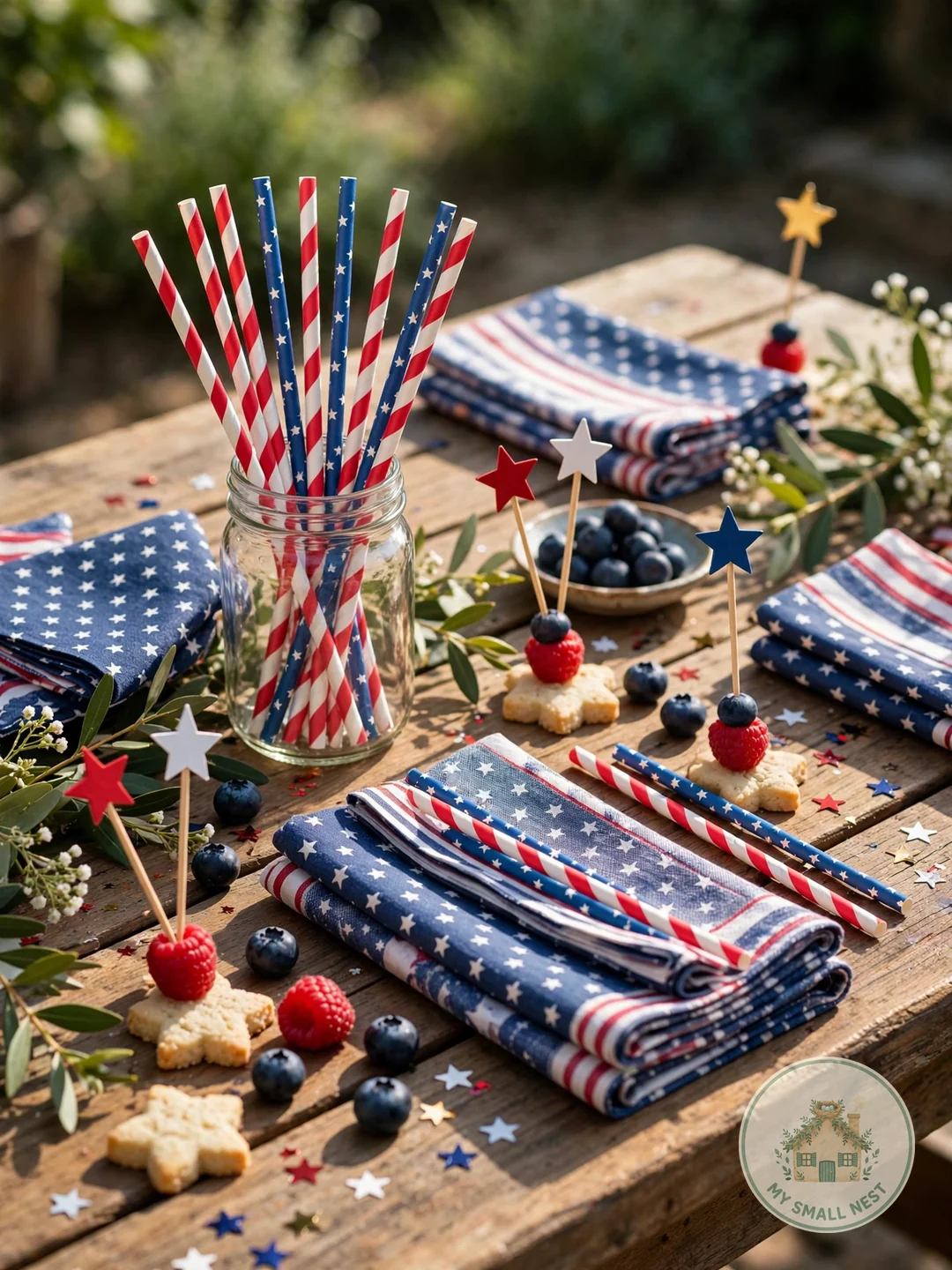 Add Festive Table Details - fourth of july decor ideas