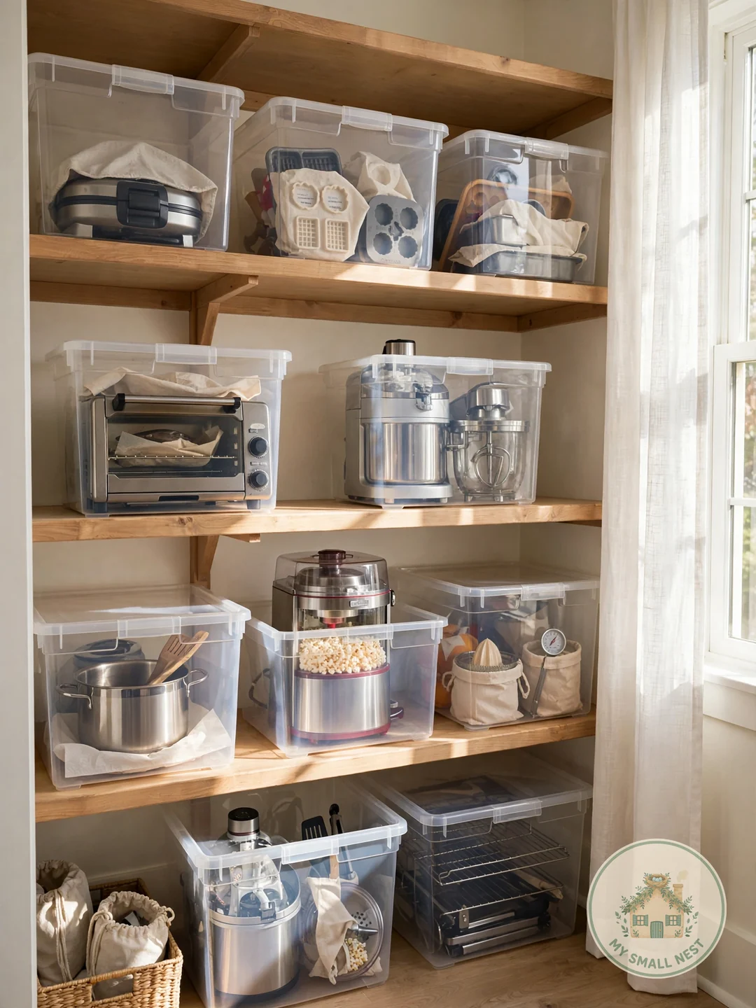 Store Seasonal Appliances Separately - small appliance organization ideas