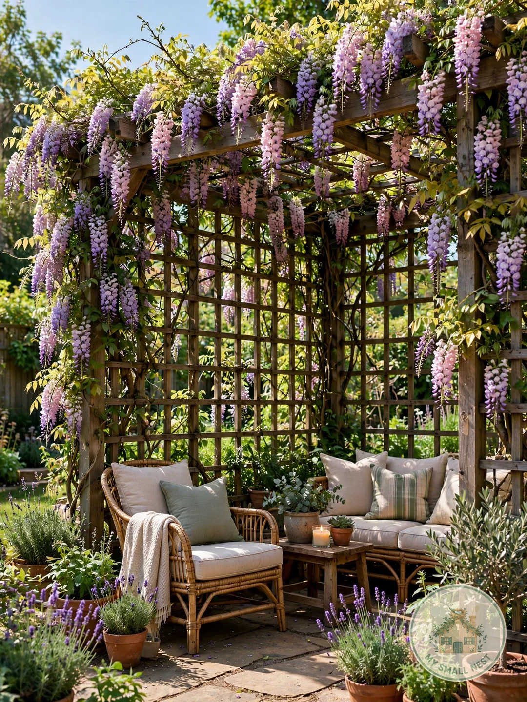 DIY Privacy Trellis - backyard ideas on a budget