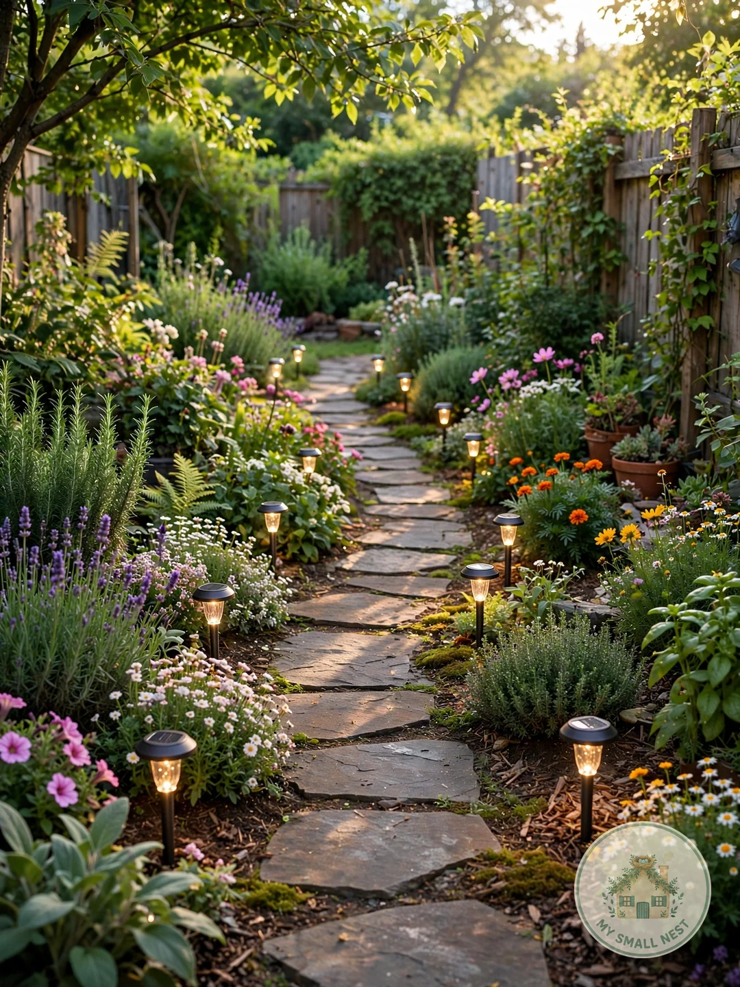 Solar Path Lighting - backyard ideas on a budget