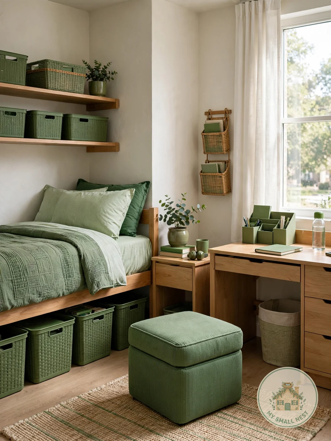Green Storage Solutions - green dorm rooms