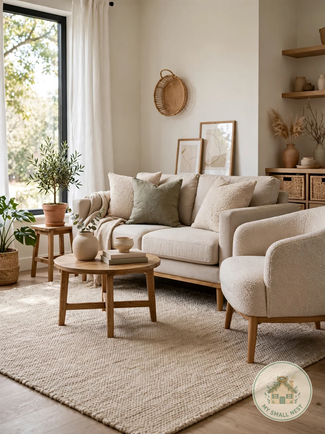 Choosing a Rug That's Too Small - small apartment decorating mistakes