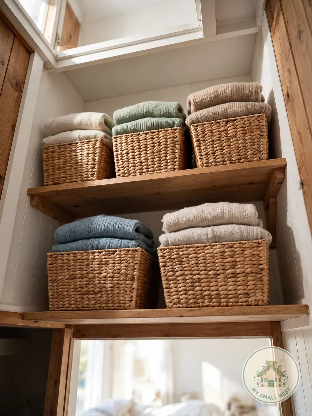 Install a High Second Shelf - small closet makeover