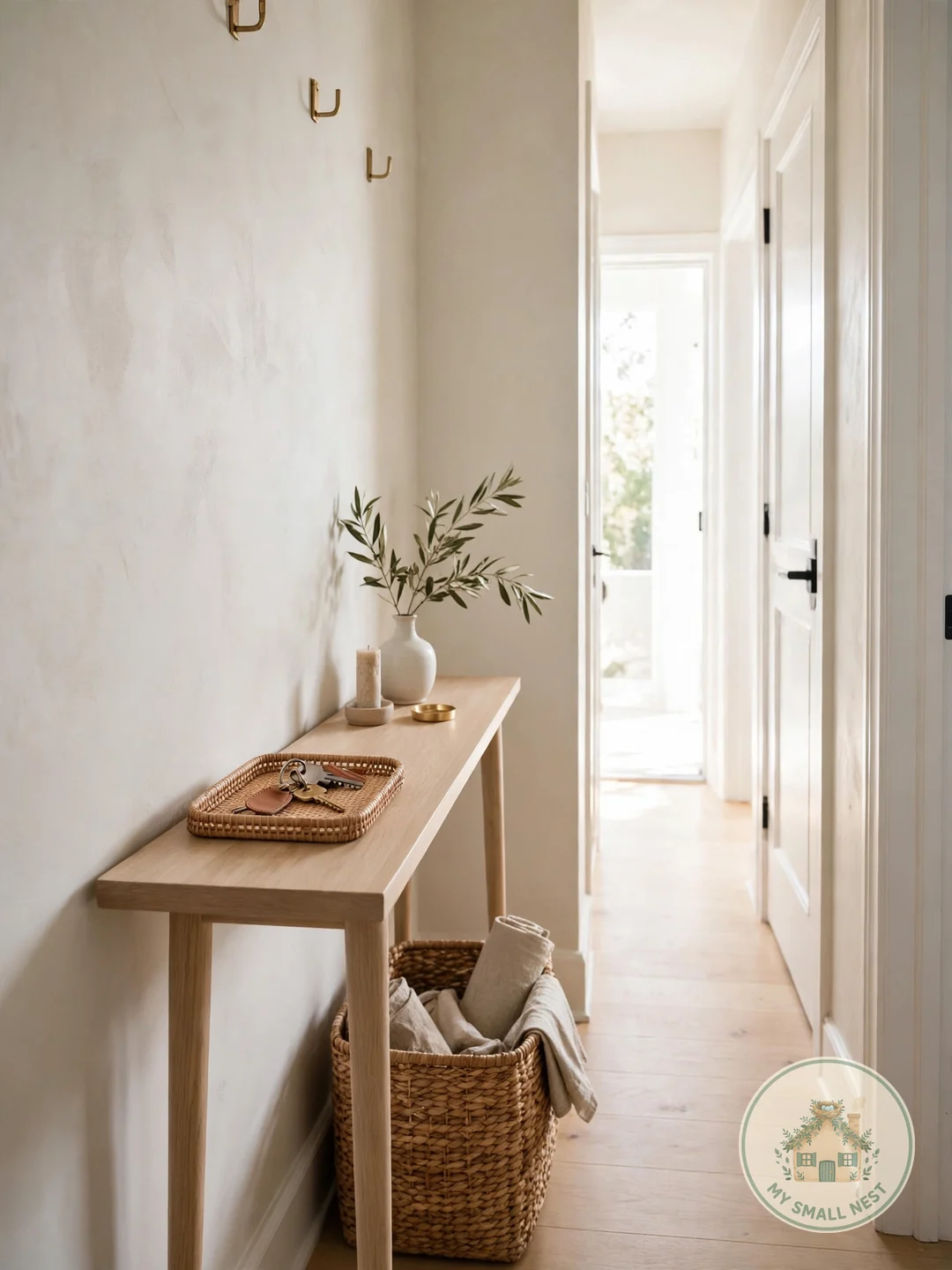 Choose an Ultra-Slim Console Table - small entryway storage