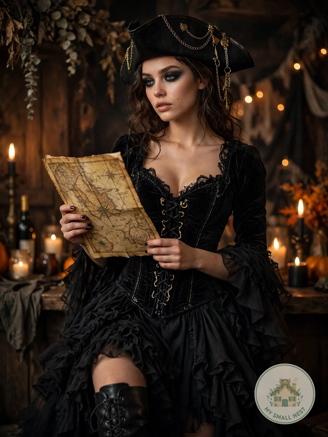 Pirate Queen, But Make It Couture - unique Halloween college costumes