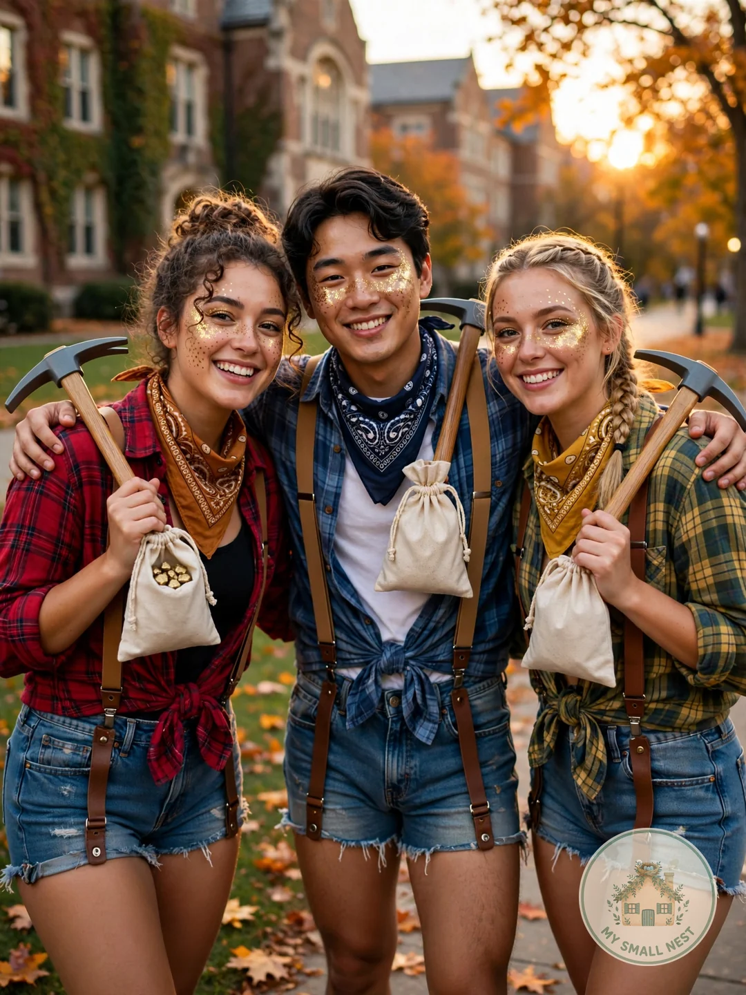 Gold Rush Prospector Crew - unique Halloween college costumes