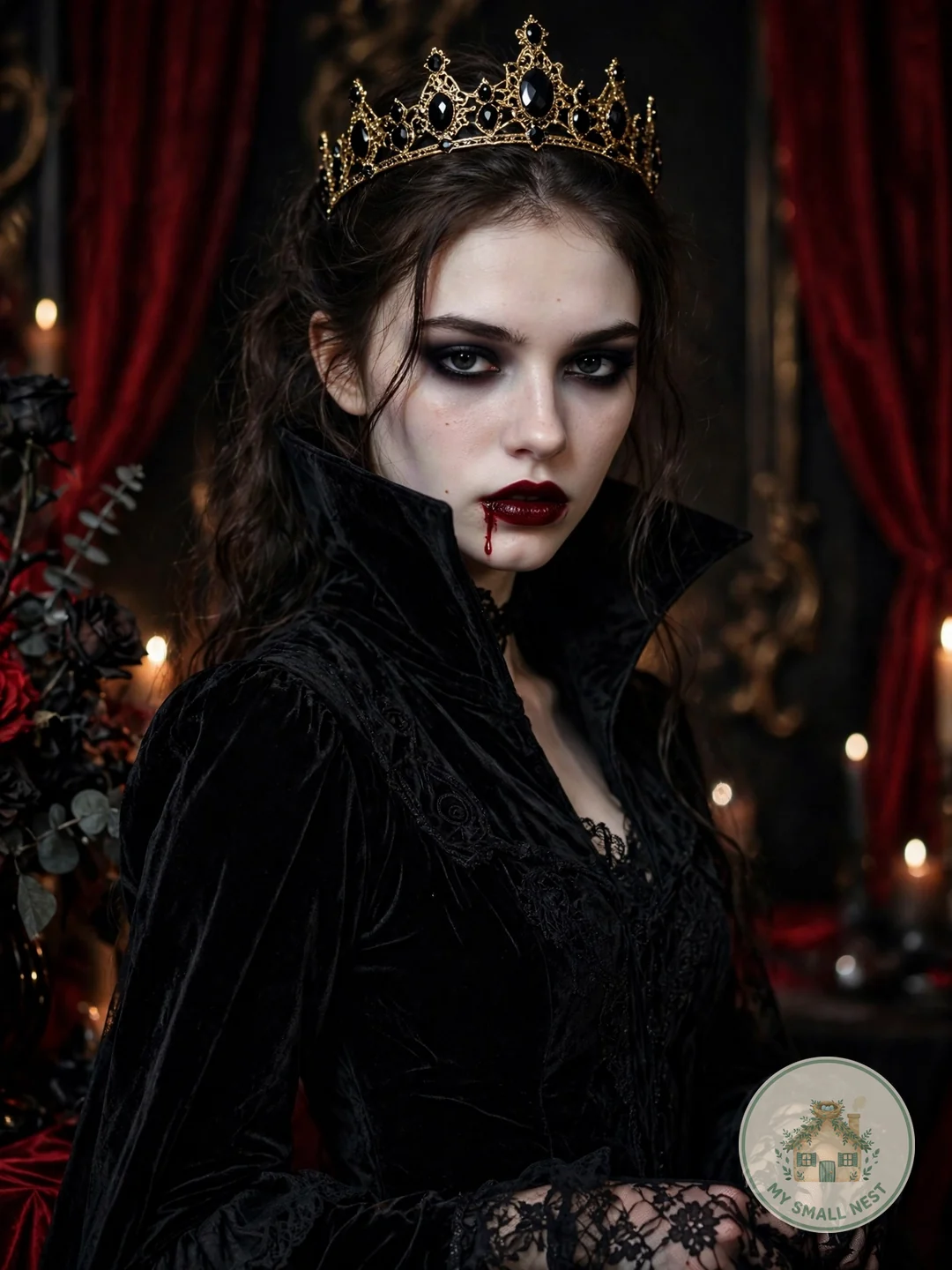 Gothic Vampire Heiress - unique Halloween college costumes