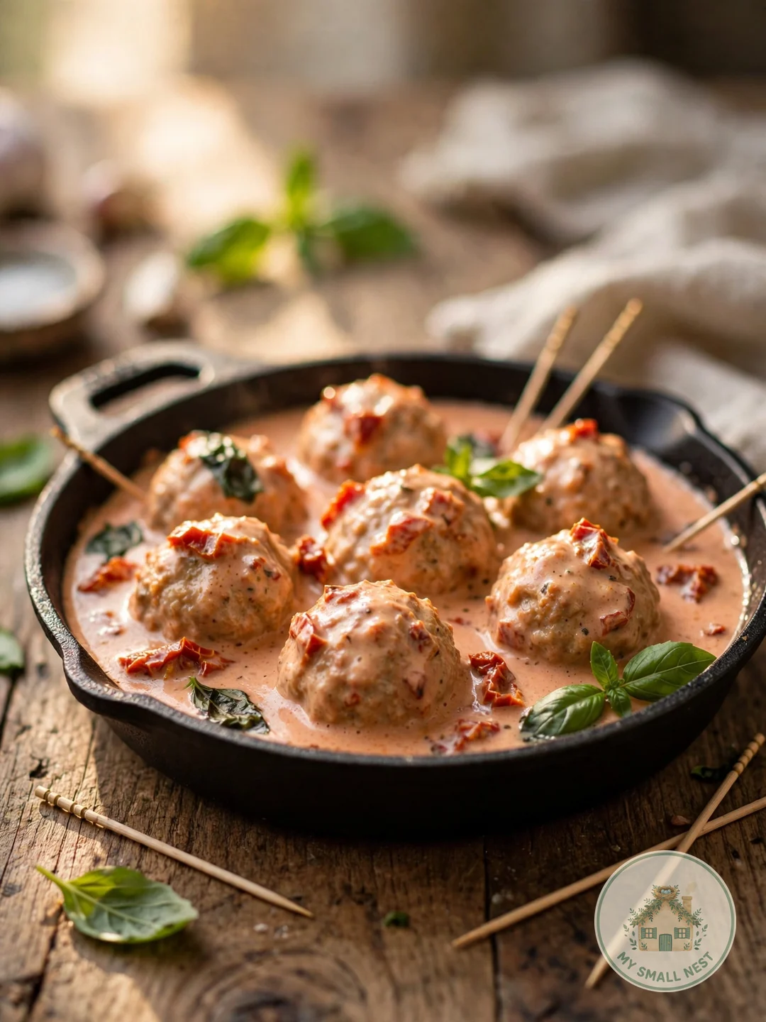 Marry Me Chicken Meatballs - valentines day appetizers