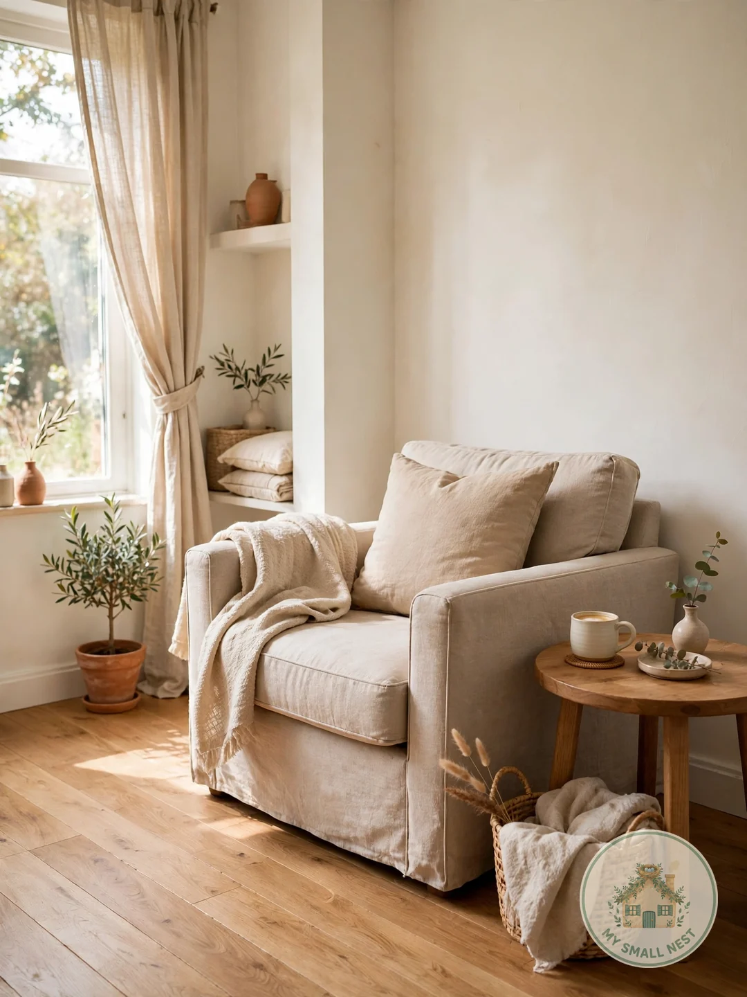 Paint Walls a Warm, Creamy White - warm minimalist decor